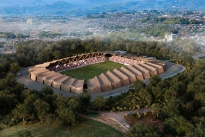 新奇！J3球队福岛联计划建造世界首个全木质体育场 ​​​