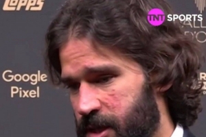 阿利森谈金球奖：登贝莱是实至名归的，但我支持萨拉赫和拉菲尼亚