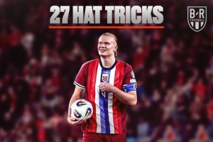 哈兰德27次戴帽分布：曼城11次最多，挪威6次、多特4次