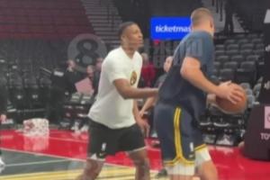 小吧在现场还看到了杨瀚森的偶像 约老师这手感也太细腻了吧~